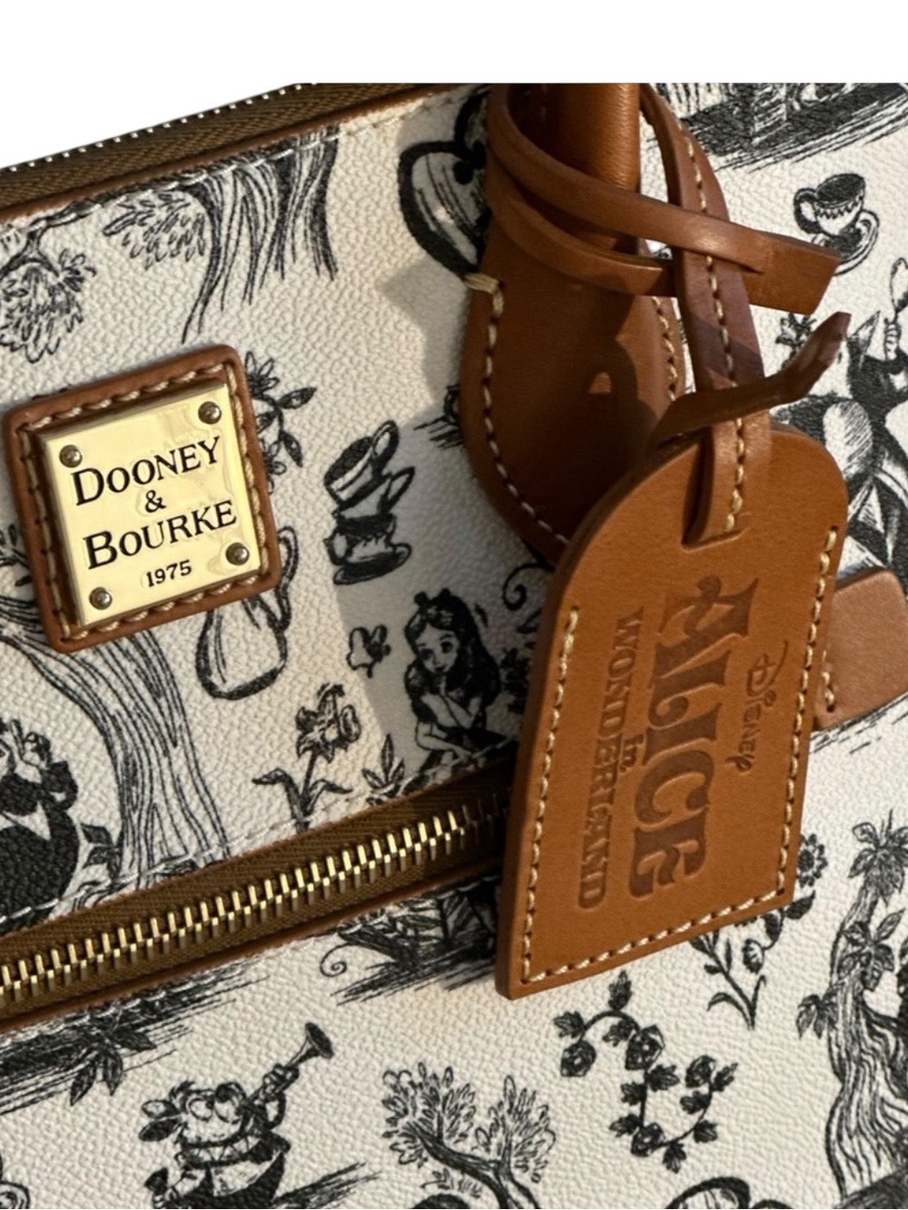 Dooney & Bourke Disney Alice in Wonderland 2022 Satchel NWT - Picture 4 of 11